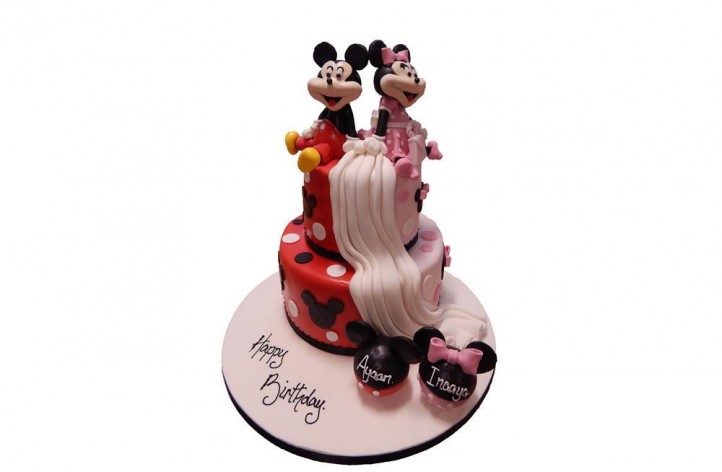 Minnie & Mickey Tiered Cake